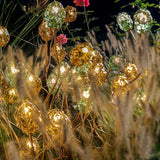 Elegant Glass Flower Outdoor Floor lamps