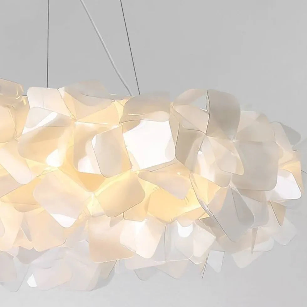 Petal-Shaped PVC Modern Bedroom Pendant Light