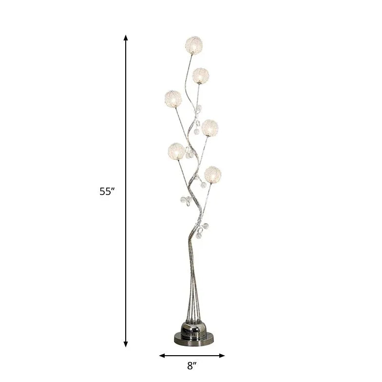 Branch-Shaped Streamlined Unique Floor Lamp