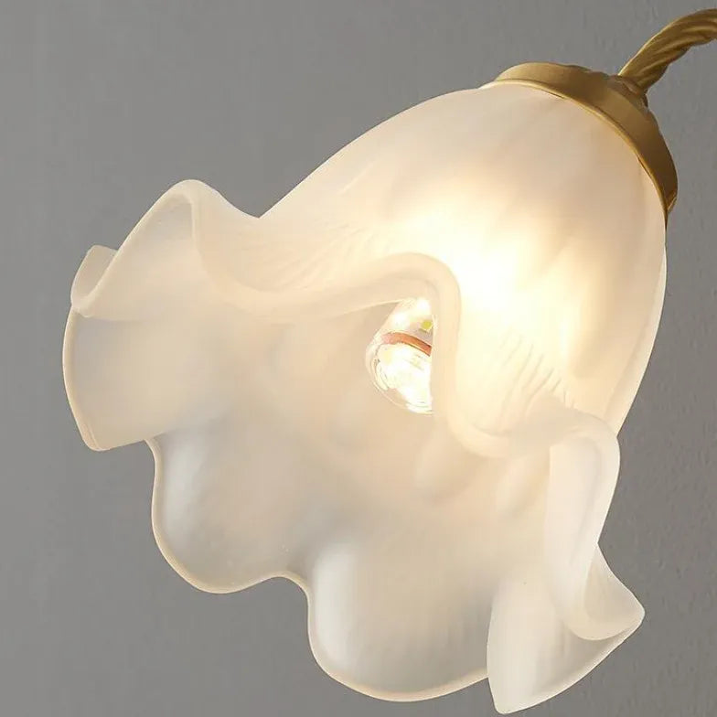 Flower Wall Light Vintage Glass