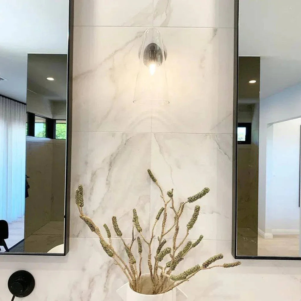 Applique De Salle De Bain En Verre Conique - Clowas.fr