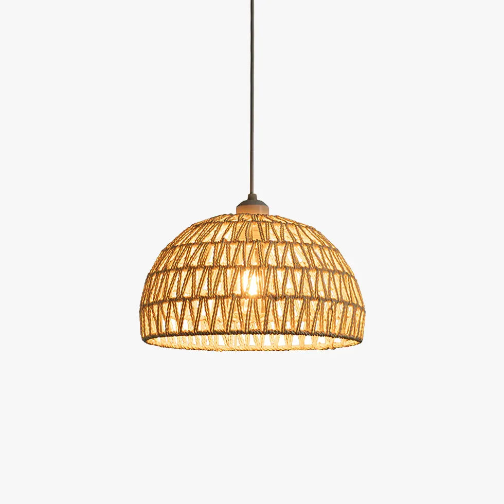 Roard tissé rond Roundmade Vintage Pendant Light