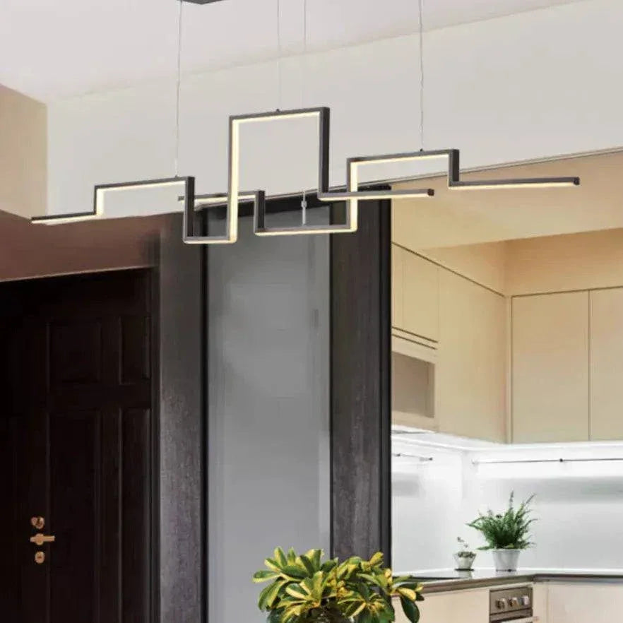 Suspension Fer Forgé Moderne Minimaliste Barre - Clowas.fr