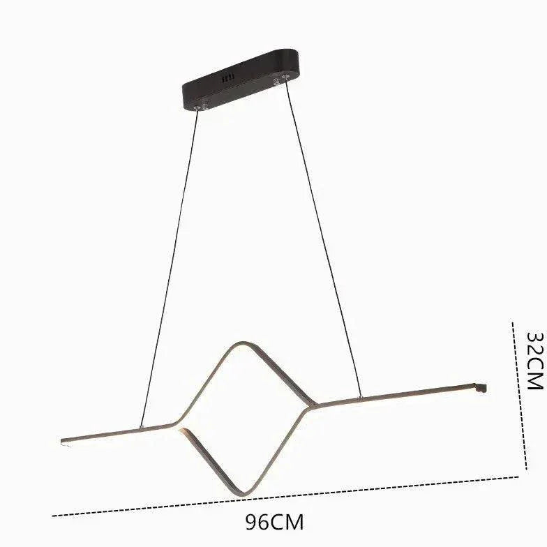 Suspension Led Linéaire Minimaliste Pour Salon - Clowas.fr