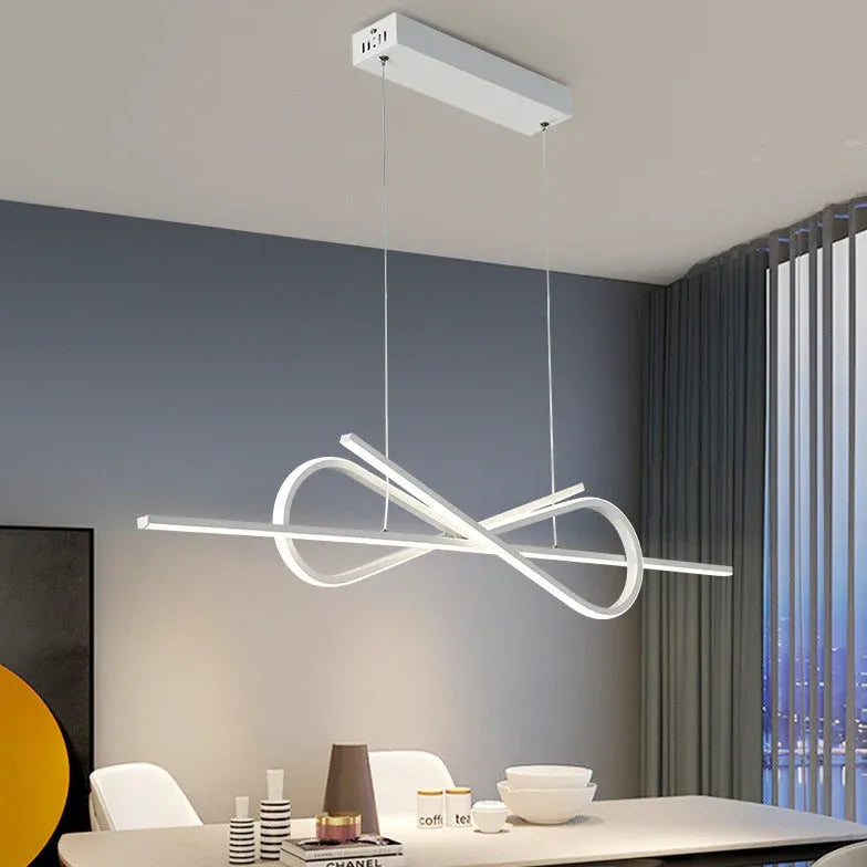 Interwoven Streamlined LED Dining Room Pendant Light