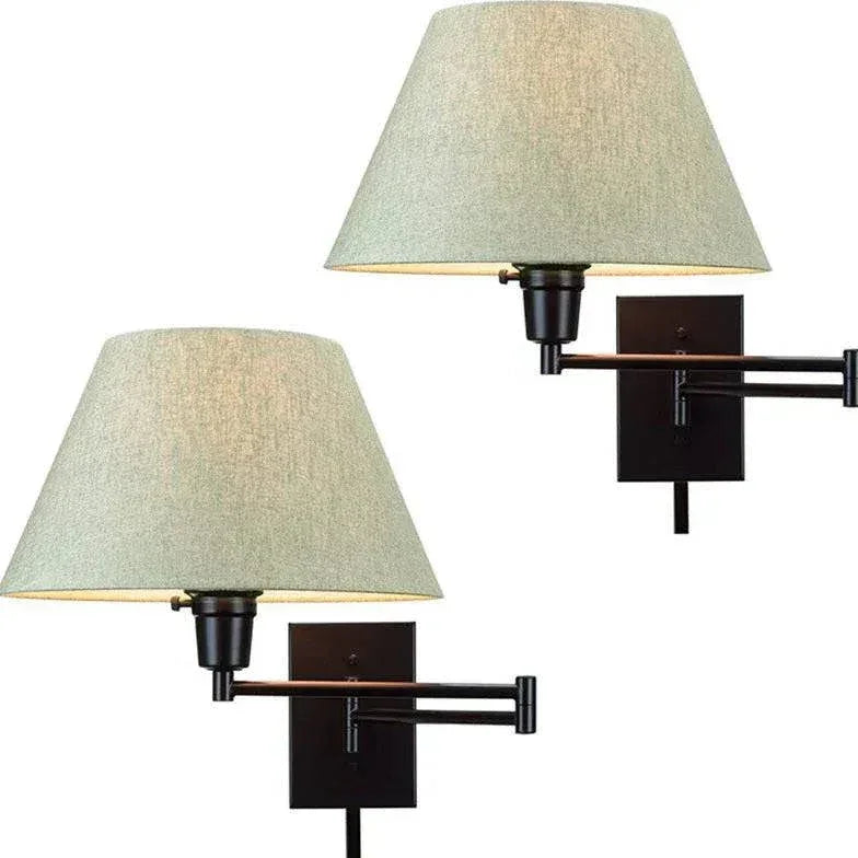 Fixation Murale Luminaire Applique Rotative Avec Bras Pivotant - Clowas.fr