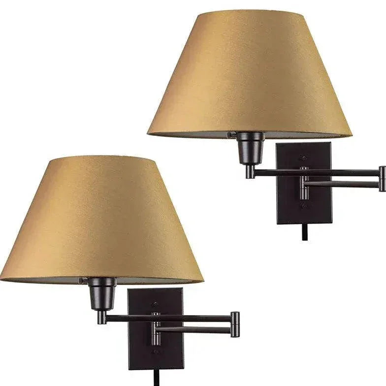 Fixation Murale Luminaire Applique Rotative Avec Bras Pivotant - Clowas.fr