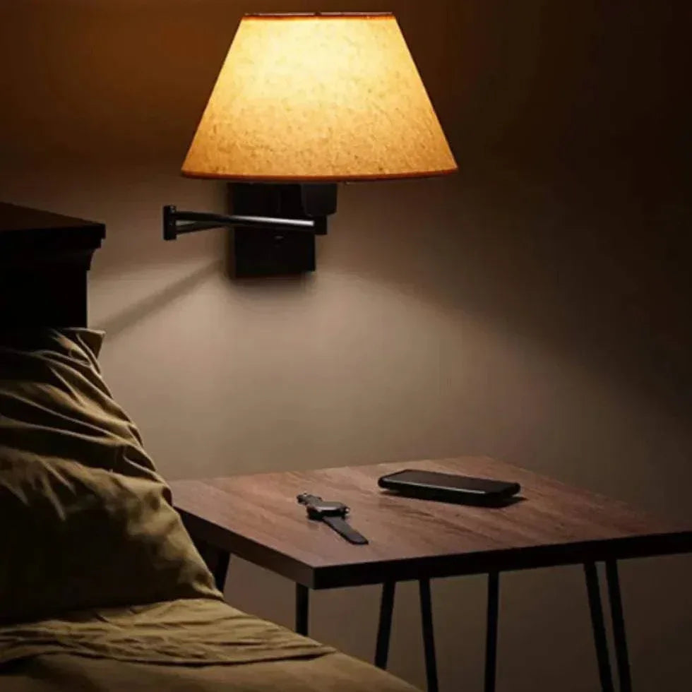 Fixation Murale Luminaire Applique Rotative Avec Bras Pivotant - Clowas.fr