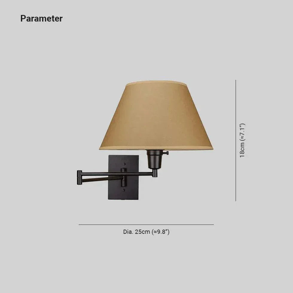 Fixation Murale Luminaire Applique Rotative Avec Bras Pivotant - Clowas.fr