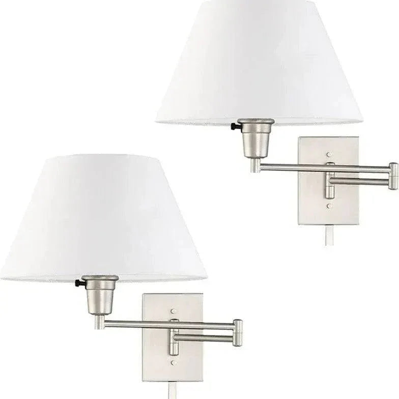 Fixation Murale Luminaire Applique Rotative Avec Bras Pivotant - Clowas.fr