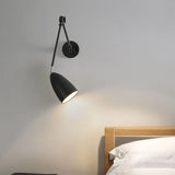 Conical Shade Adjustable Bedside Spotlight