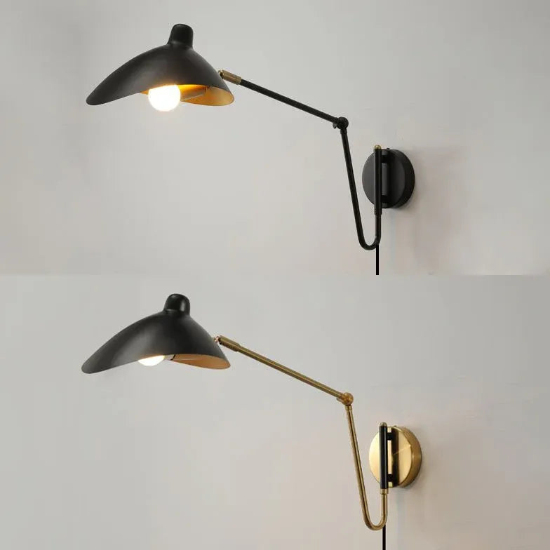 Lampe pour accrocher au lit long bras moderne