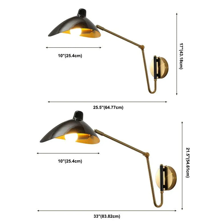 Lampe pour accrocher au lit long bras moderne