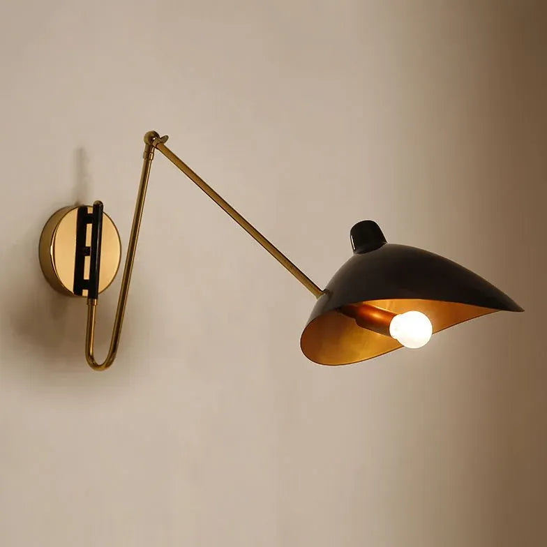 Lampe pour accrocher au lit long bras moderne