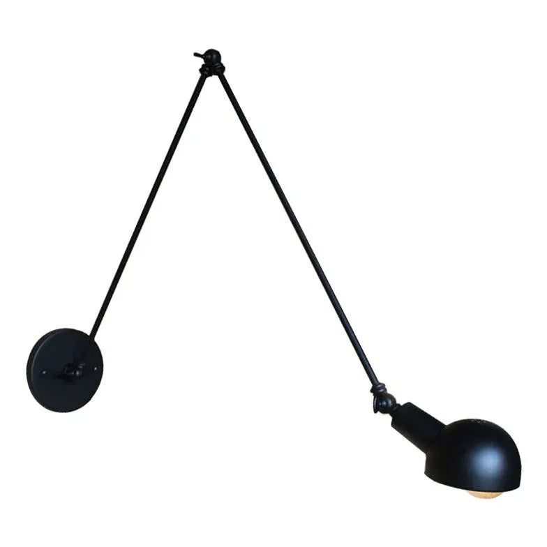 Adjustable Black Reading Wall Light