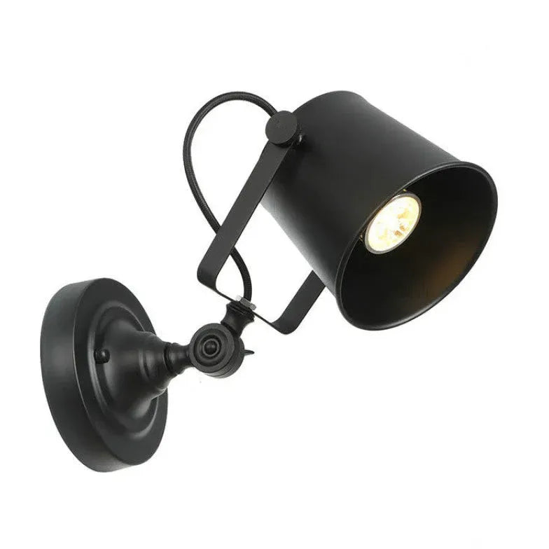 Lampe mural avec interrupteur industrielle créative ajustable