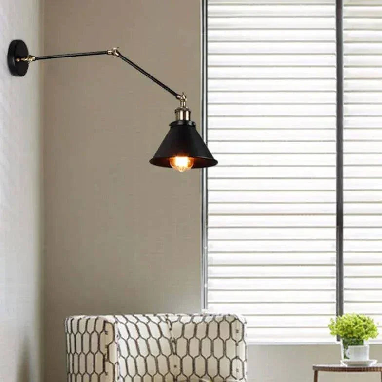 Luminaire Mural Industriel Style Rétro Bras Long Créatif - Clowas.fr