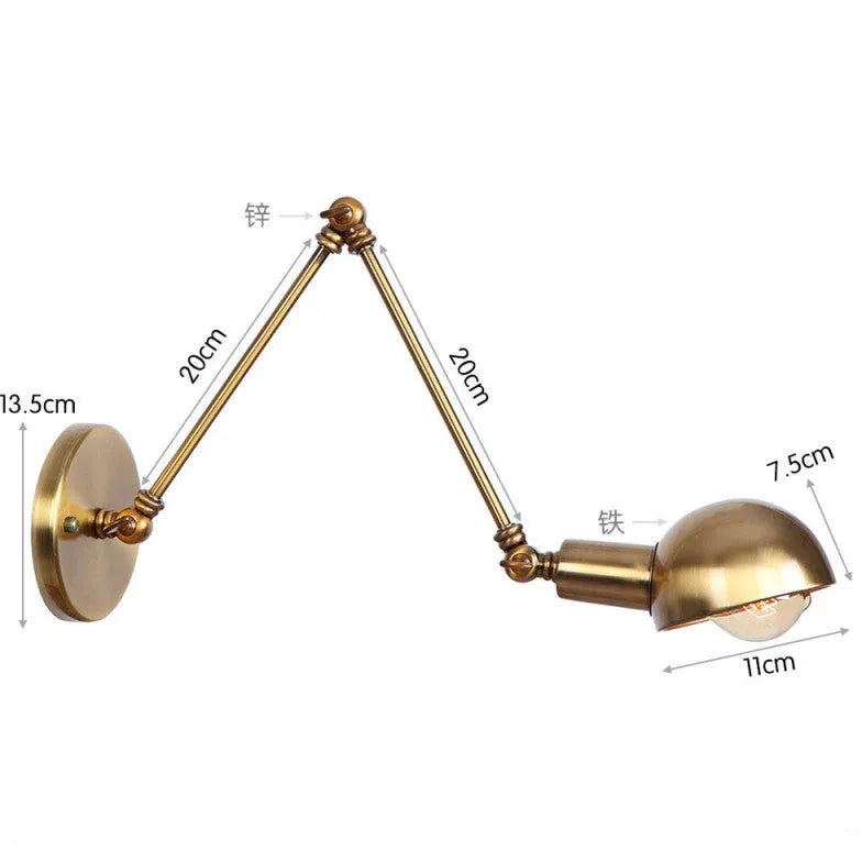 Bronze Swing Arm Industrial Wall Lights