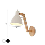 Adjustable Wooden Industrial Wall Lights