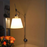 Sliver Swing Arm Plug in Wall Lights