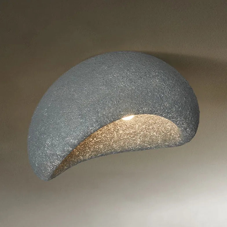 Salon luminaire design original minimaliste japonais wabi-sabi