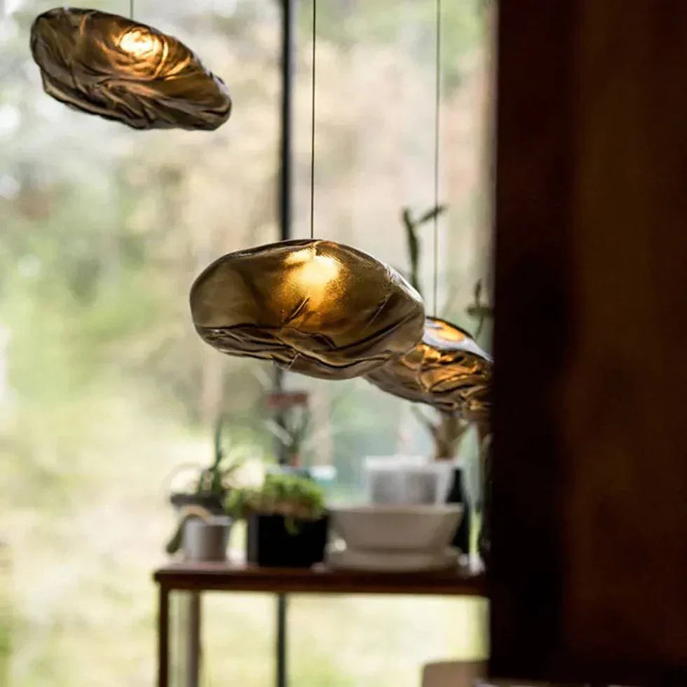 Suspension Verre Ambré Pour Escalier Moderne - Clowas.fr