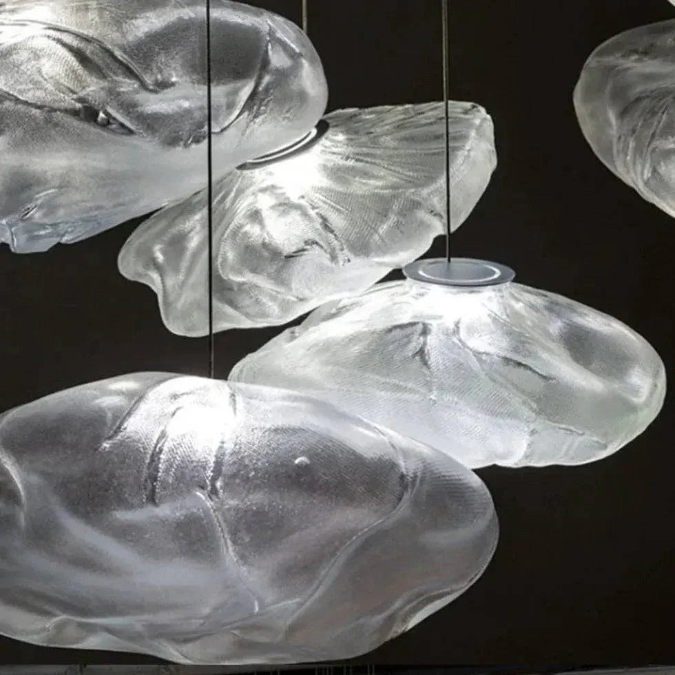 Suspension Verre Ambré Pour Escalier Moderne - Clowas.fr