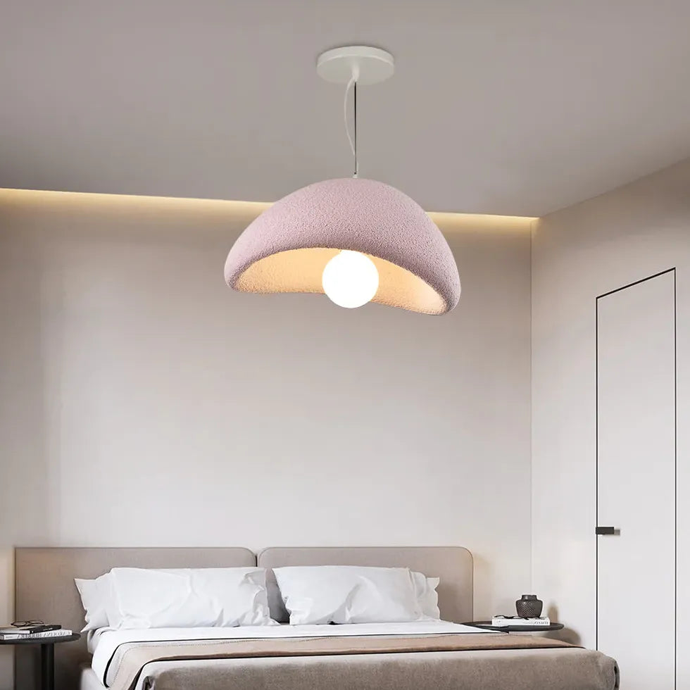 Polystyrene Modern Pink Bedroom Pendant Light