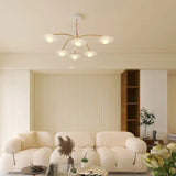 Disc-Shaped Multi-Head Lampshade Branch Chandelier