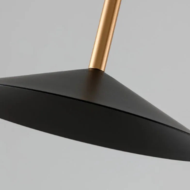 Lampadaire rechargeable minimaliste noir en porte-à-faux