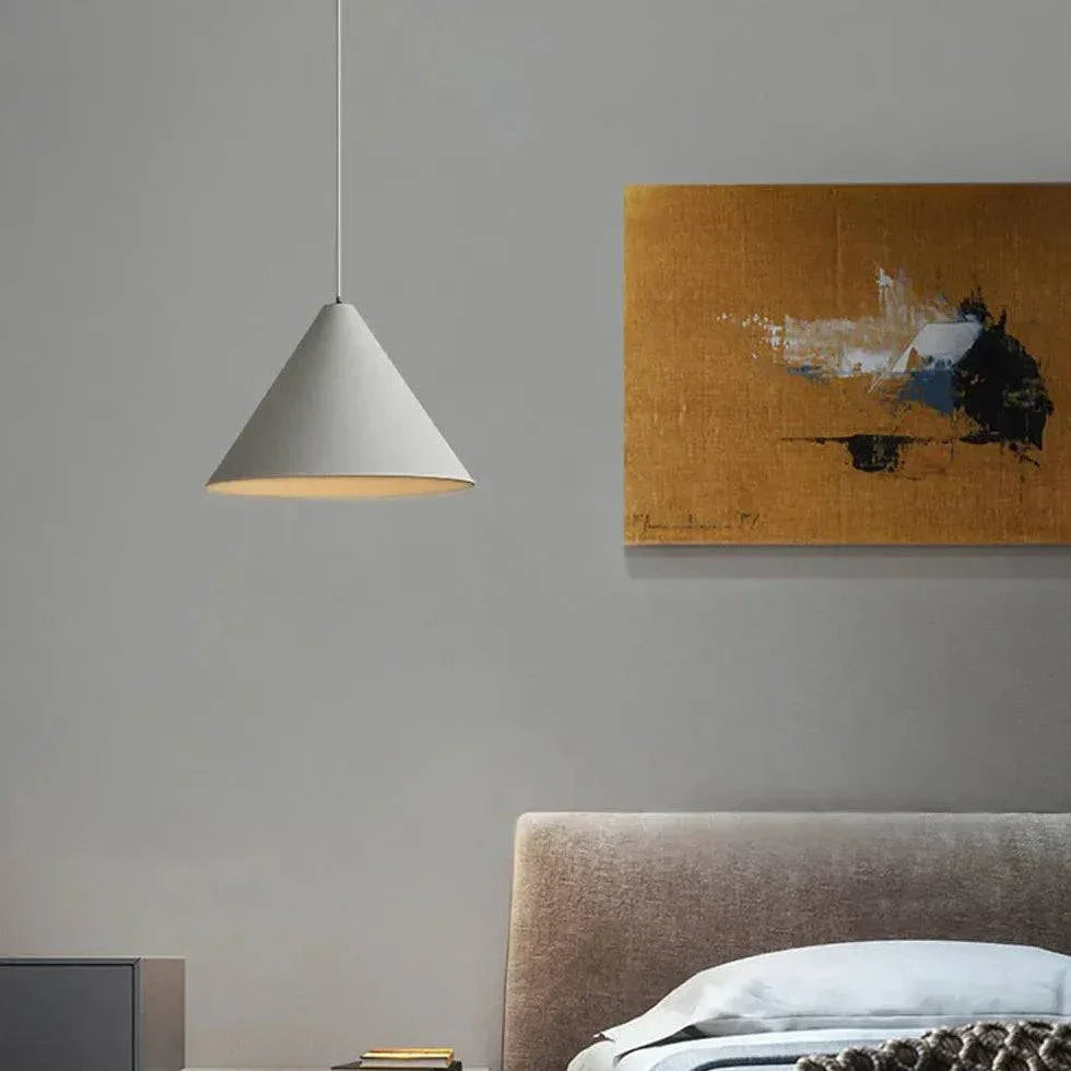 Suspension En Forme D'Entonnoir Blanche Pour Salon - Clowas.fr