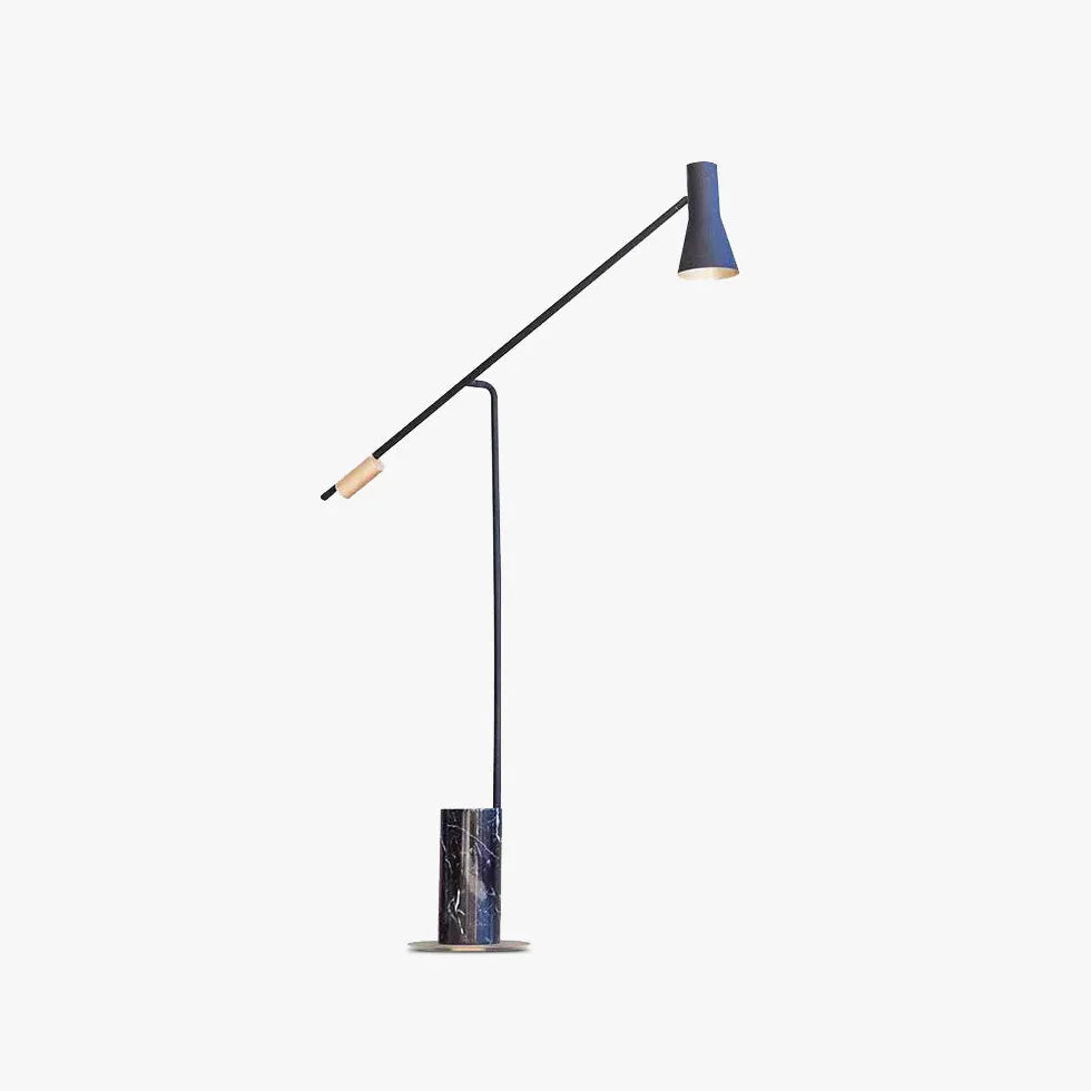 Lampadaire minimaliste pliable noir