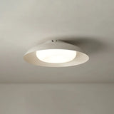 White Disc-shaped Bedroom Recessed Ceiling Light