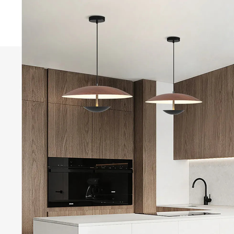 Metal Disc-shaped LED Kitchen Pendant Light