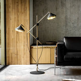 Dual Light Design with Plug Floor Lamp