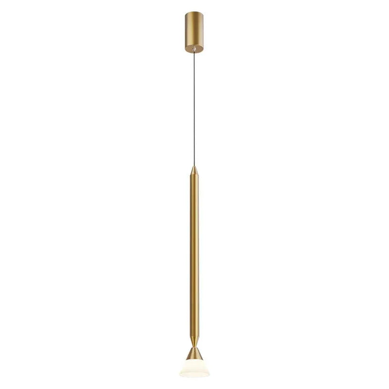 Gold Linear Minimalist Single Head Bedroom Pendant Light