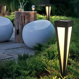 Lampe Décorative de Jardin Solaire Moderne Conique pour Allée Extérieure