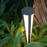 Lampe Décorative de Jardin Solaire Moderne Conique pour Allée Extérieure