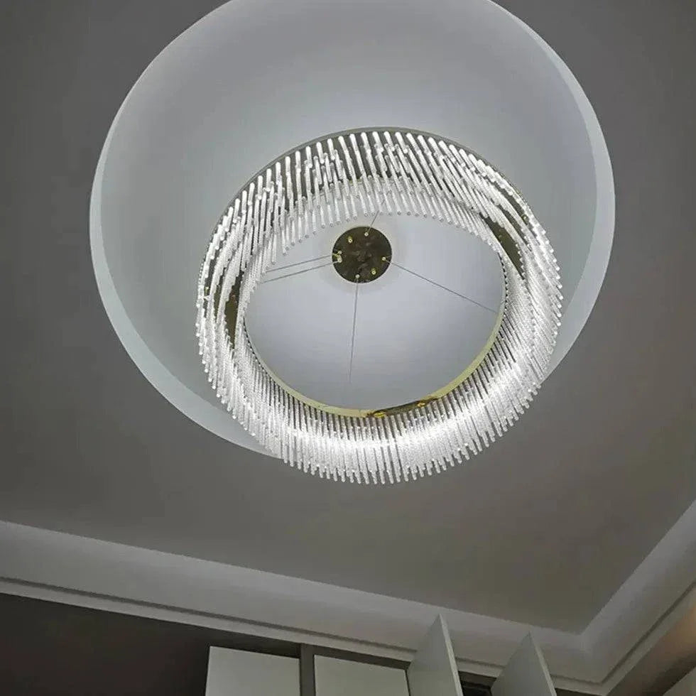 Lustre Cristale Moderne Luxueux Réglable Élégant - Clowas.fr