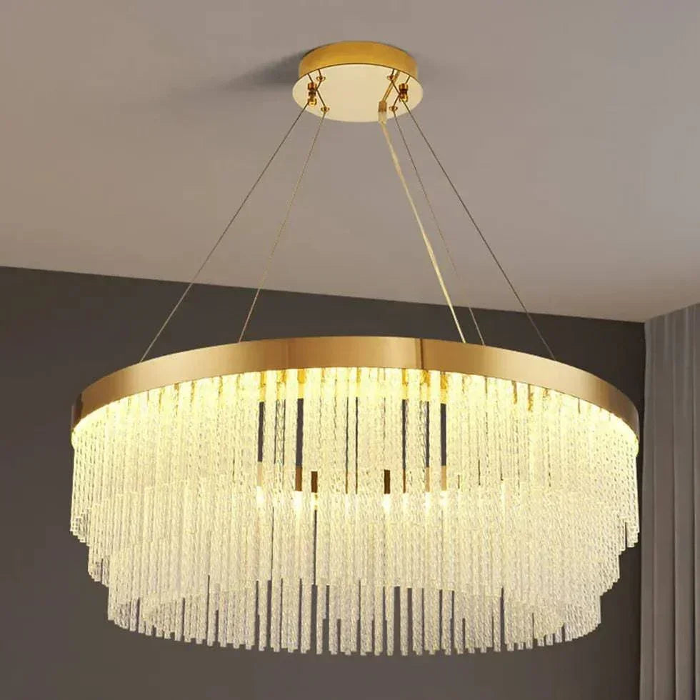 Lustre Cristale Moderne Luxueux Réglable Élégant - Clowas.fr