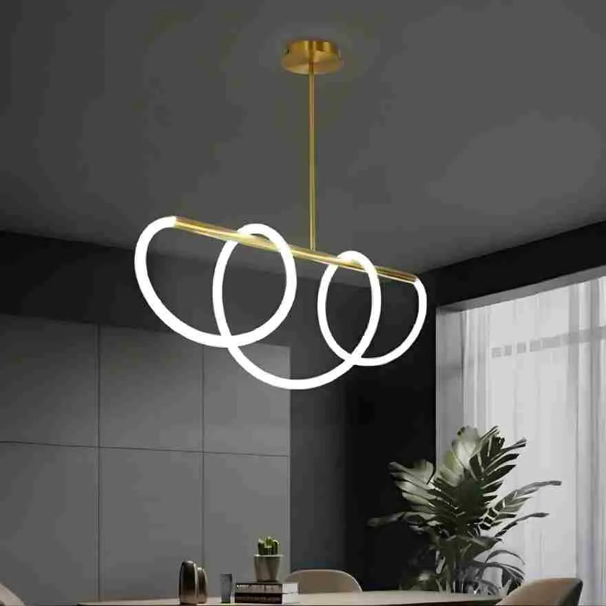 Suspension LED Nordique Forme Note Musicale pour Salle à Manger