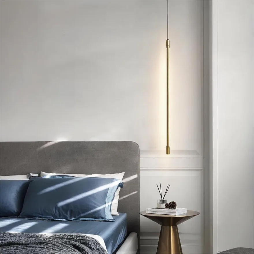 Suspension LED Linéaire Minimaliste pour Chevet
