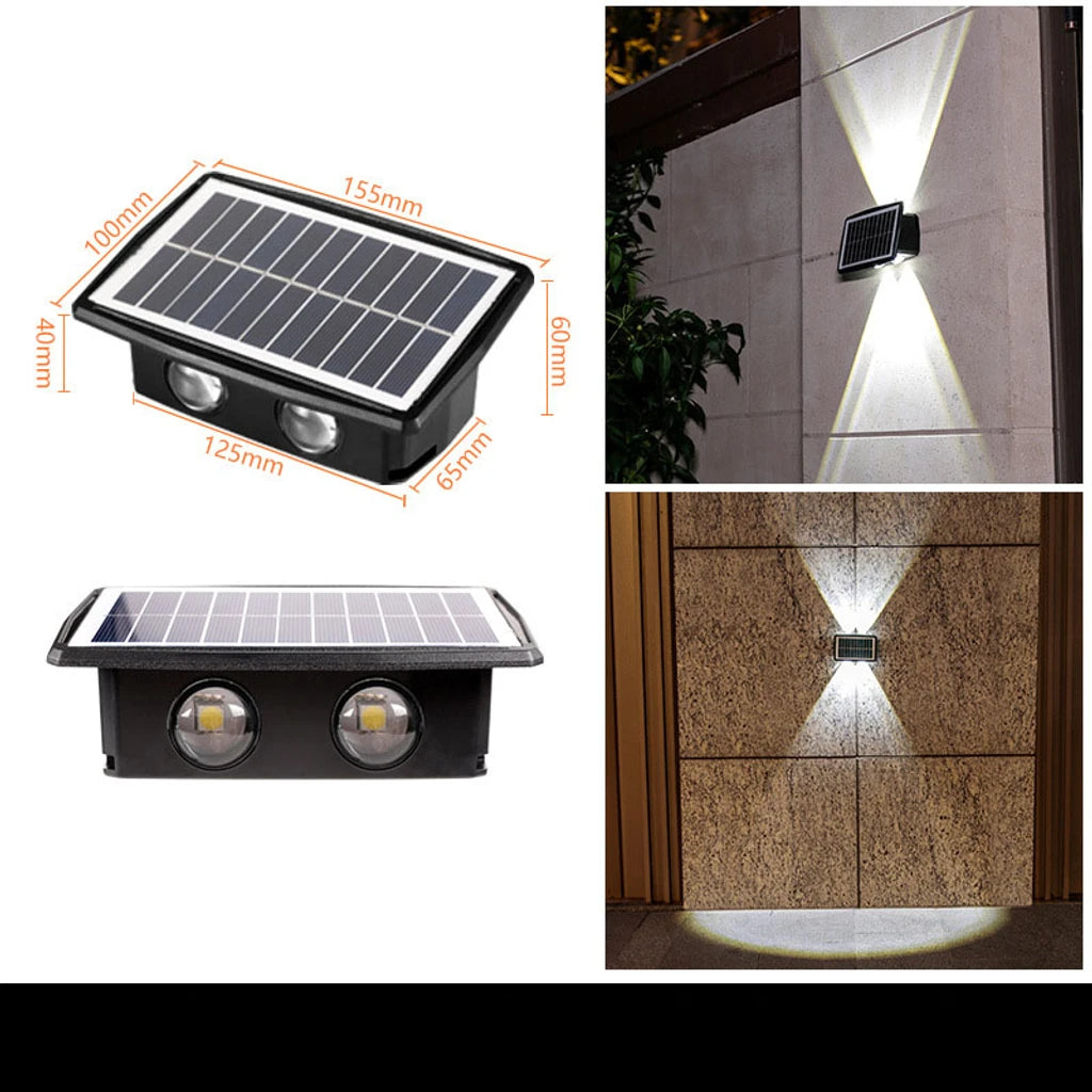 Waterproof Solar Powered Outdoor Wall Decor Light