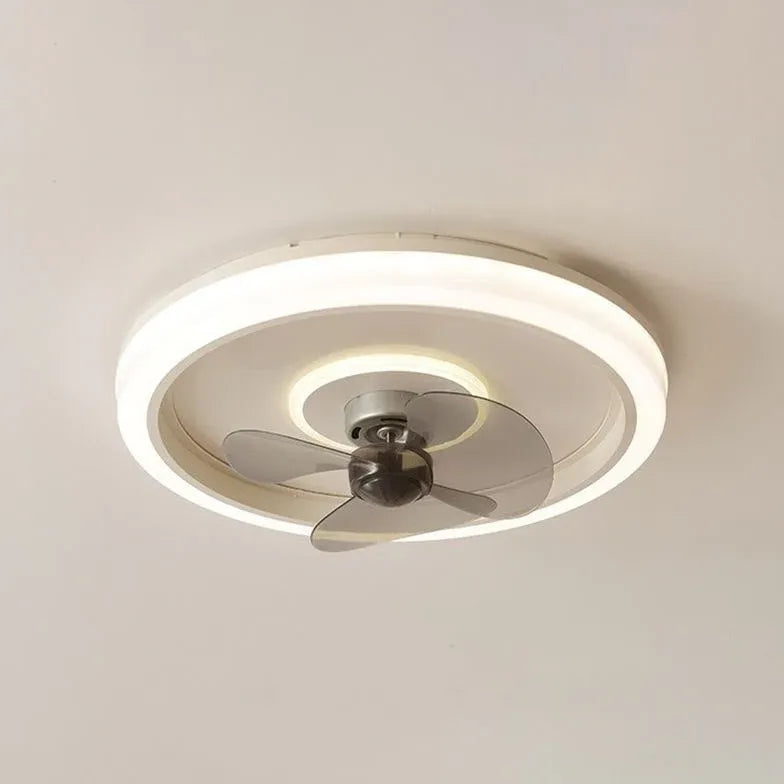 Petit plafonnier LED ventilateur moderne éclairage