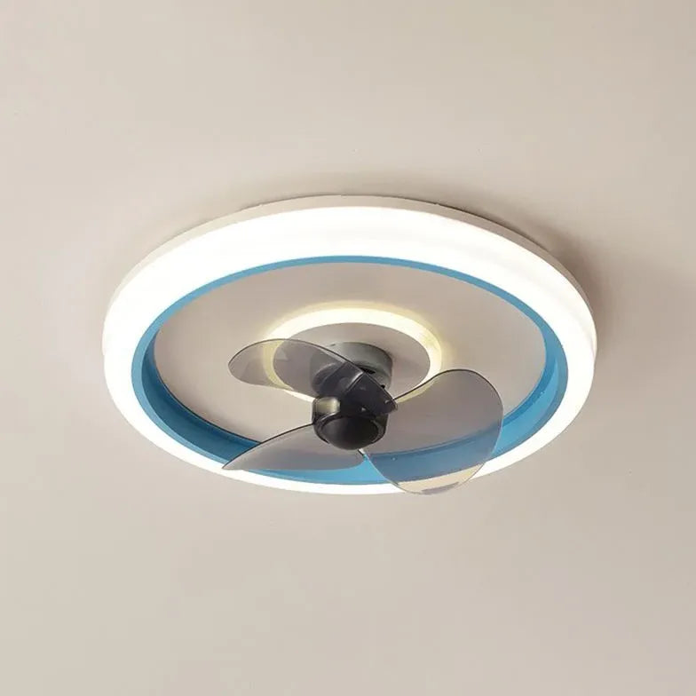 Petit plafonnier LED ventilateur moderne éclairage