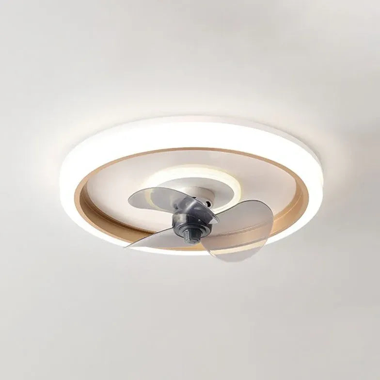 Petit plafonnier LED ventilateur moderne éclairage