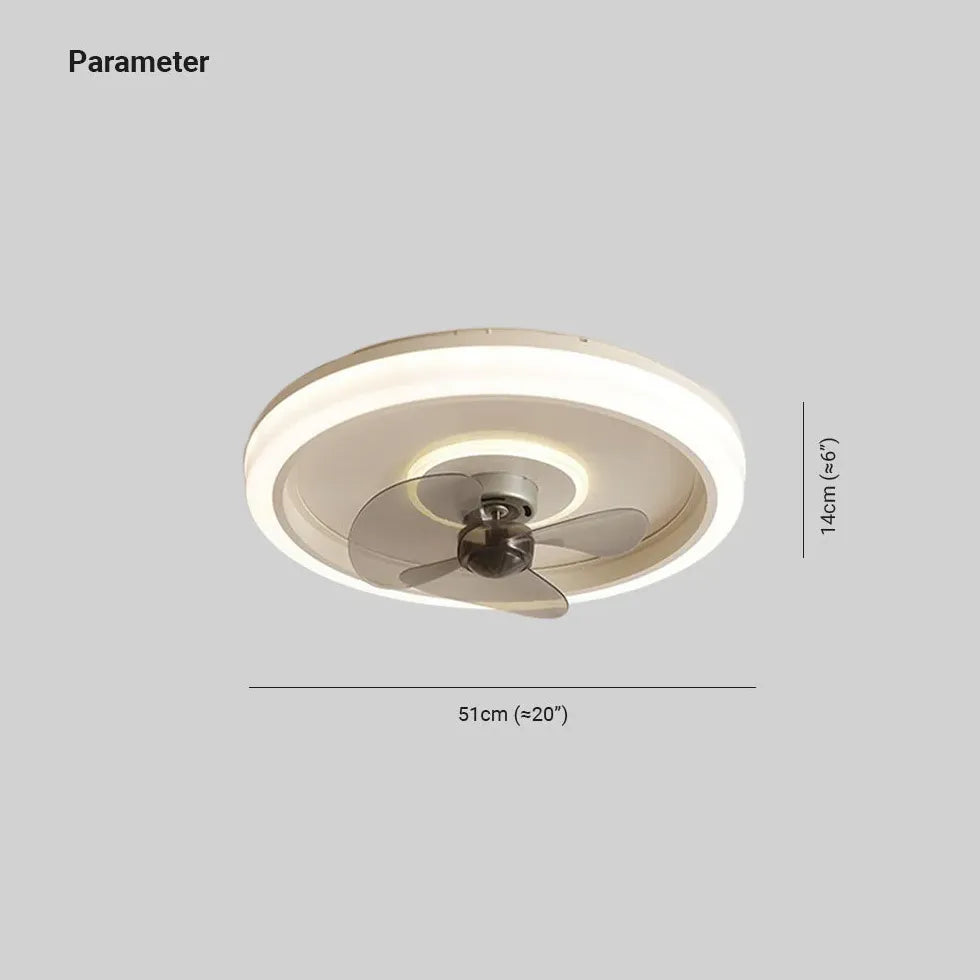 Petit plafonnier LED ventilateur moderne éclairage