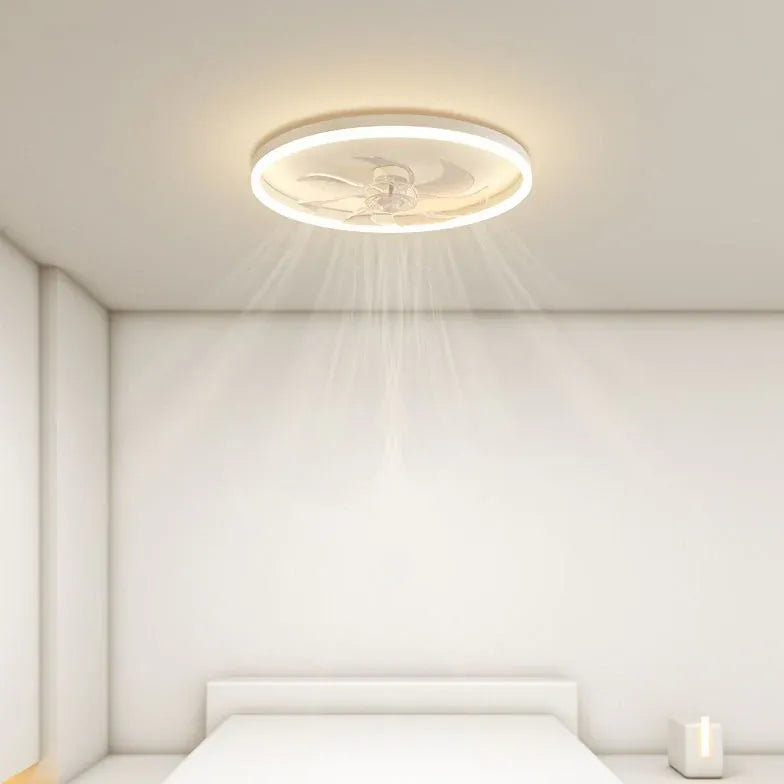 Edge LED Strip Minimalist Round Fan Light