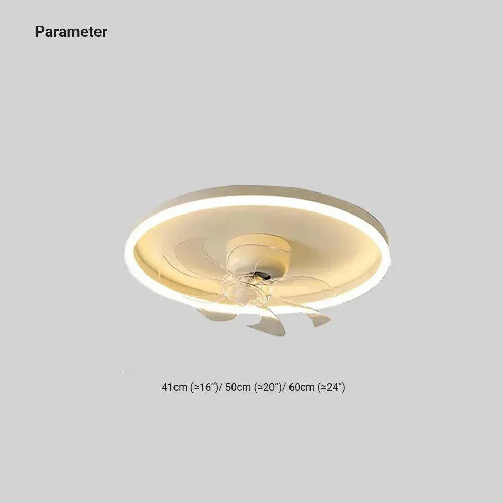 Plafonnier Led Moderne Avec Ventilateur Intelligent - Clowas.fr
