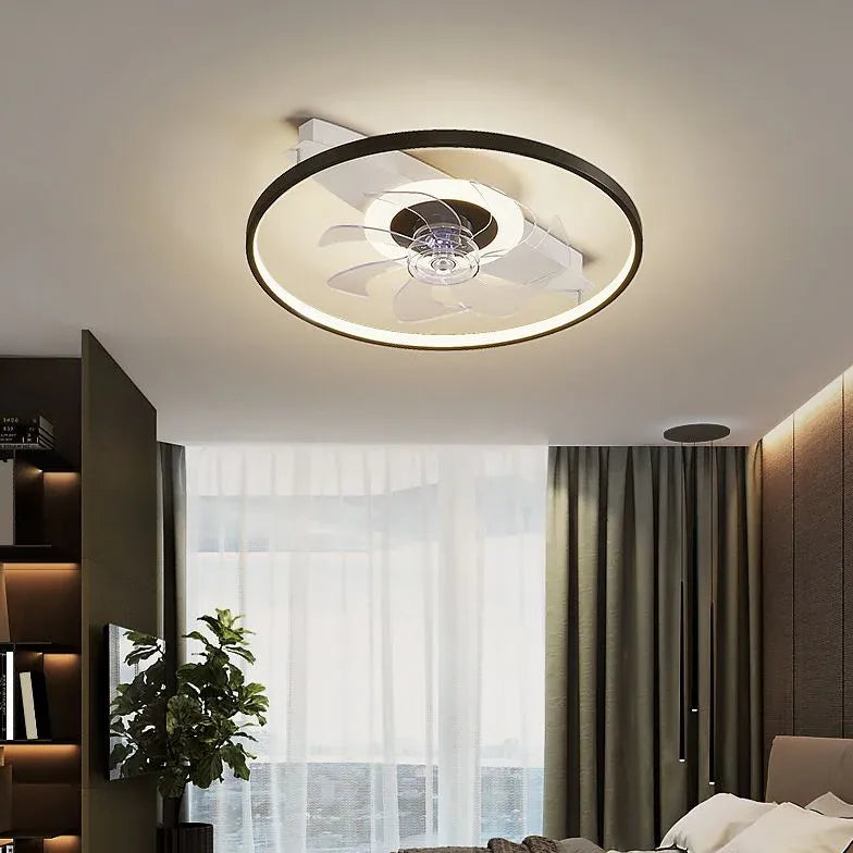 LED Outer Ring Modern Fan Light